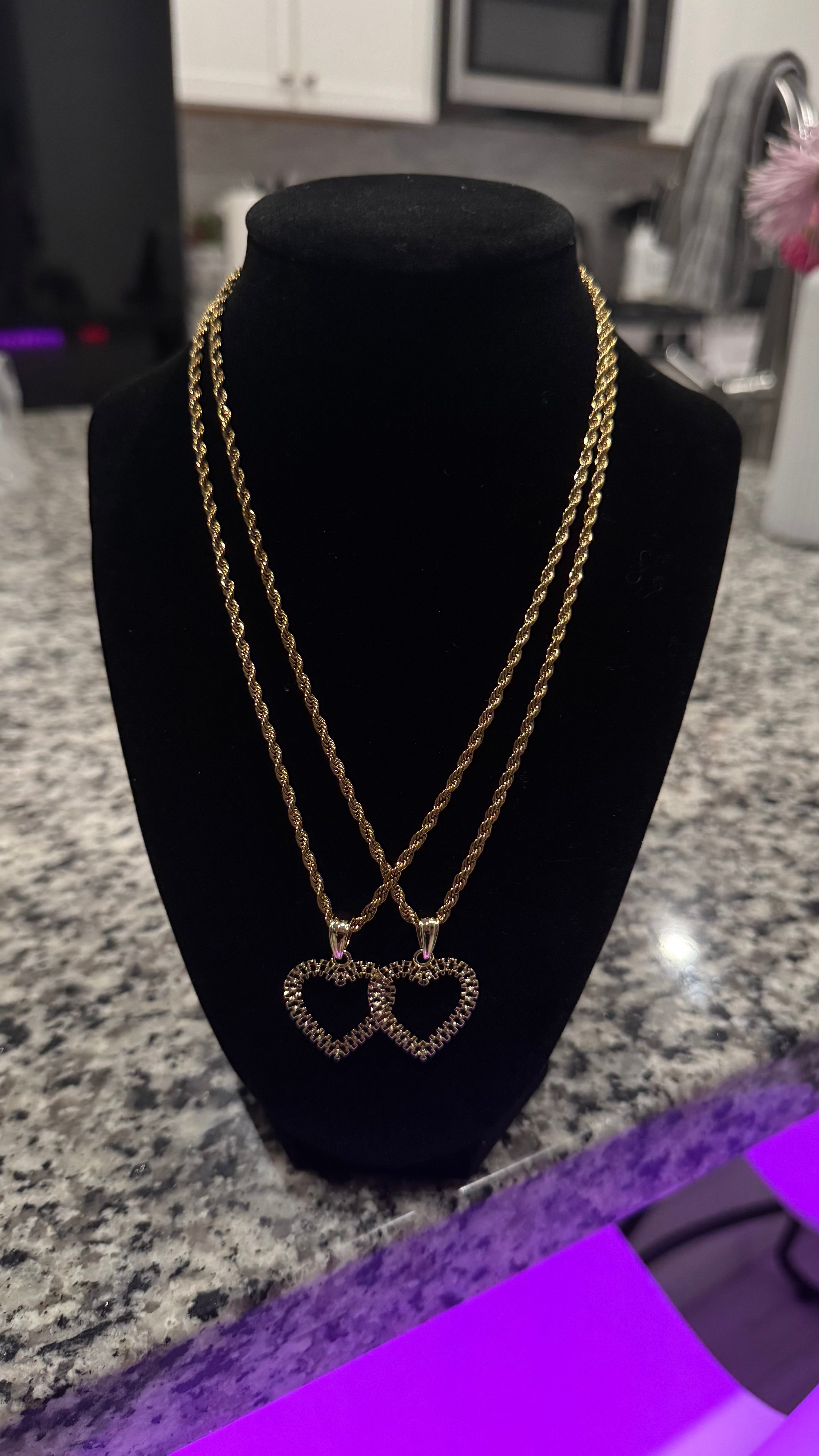 Rolex Heart Necklace